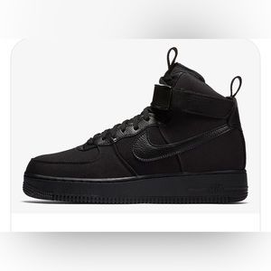 NWOT- Nike Air force 1, Black high top- Canvas
